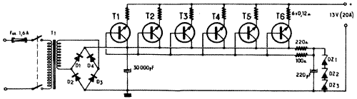 Alimentation secteur 13V - 20A