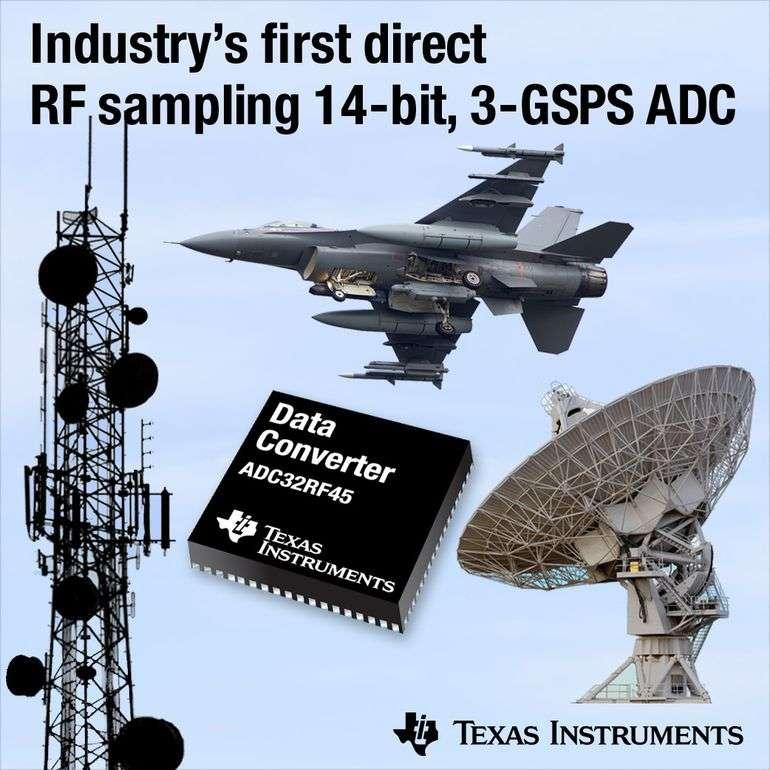 TI pr�sente le tout premier convertisseur analogique-num�rique 3-GSPS � �chantillonnage RF 14 bits de l�industrie