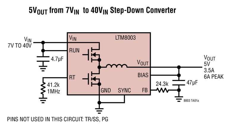 R�gulateur �Module 40V, 3,5A, compatible avec la fonction FMEA, fonctionnant avec une temp�rature de jonction jusqu�� 150�C