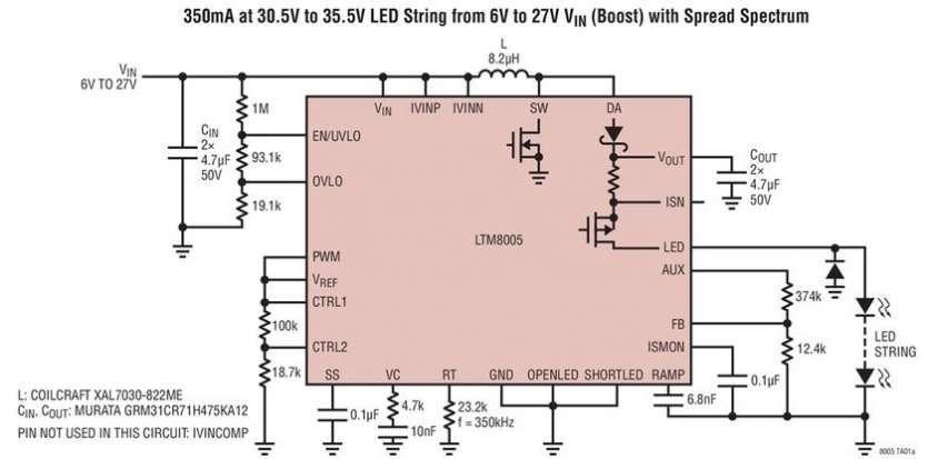 R�gulateur �Module en mode �l�vateur, entr�e 38V, 10A, parfait pour le contr�le des LED