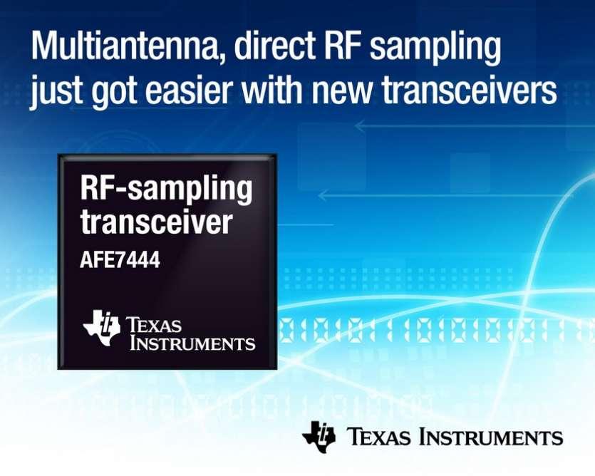 Les tout premiers �metteurs-r�cepteurs int�gr�s � �chantillonnage RF, � deux ou quatre canaux, permettent de concevoir des syst�mes multi-antennes � large bande