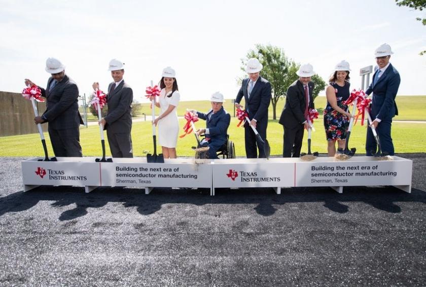 Texas Instruments inaugure les travaux de construction de nouvelles usines de fabrication de plaquettes de semiconducteurs de 300 mm � Sherman (Texas)