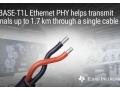 La nouvelle couche physique Ethernet � paire torsad�e simple �tend la port�e des applications industrielles et immotiques